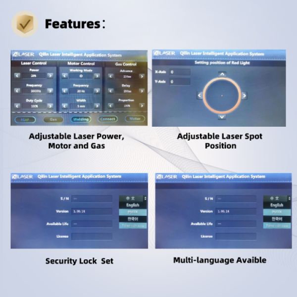 Qilin V10  Hand held Fiber Laser Welding Gun Soldering Cutting Iron Machine Parts