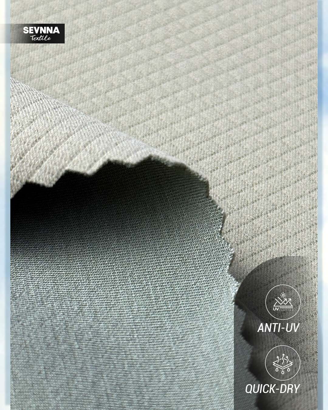 Solid and Printing Upcycled Nylon Material Featuring Stripe Construction Providing Eco Friendly Fabric Options for Textile Development