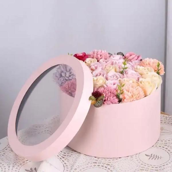 Rose Carton Flower Packaging Boxes Custom Industrial Gift Craft For Mothers Day