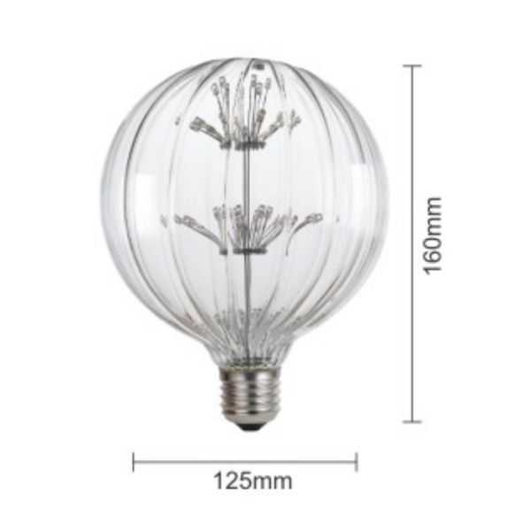 G125 3w Decorative Decorative Filament Bulbs Purple  Pink  Green Color