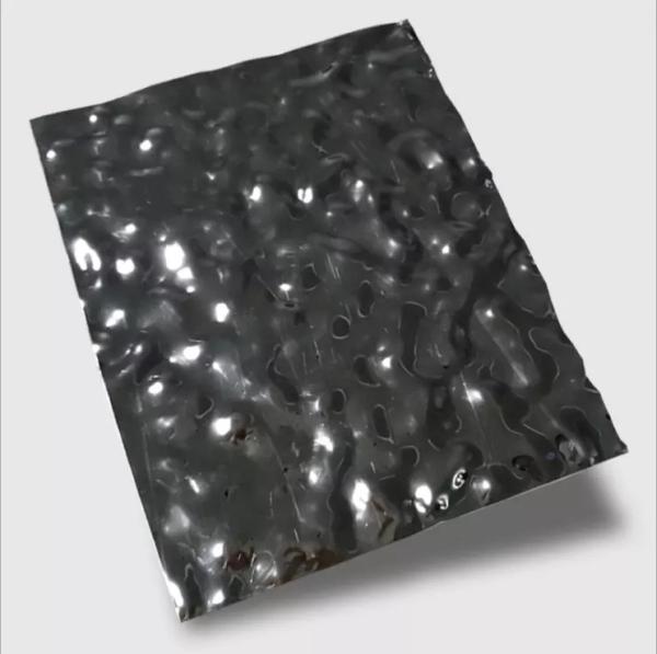 Anticorrosive Stainless Steel Water Ripple Sheet For Ceiling Mirror 8K Surface