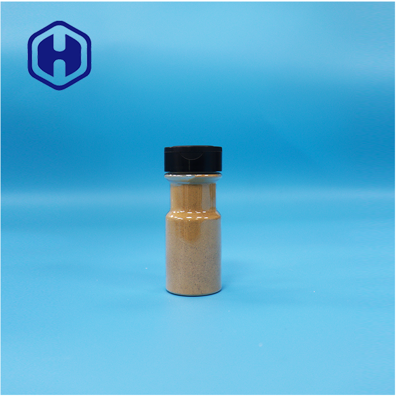 Plastic PET Food Grade Transparent 100ml Chilli Pepper Powder Spice Jar Sifting