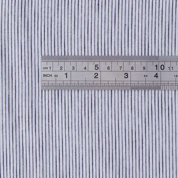 Absorción de sudor Camiseta de material rayado Tejido de algodón puro 100% cara única