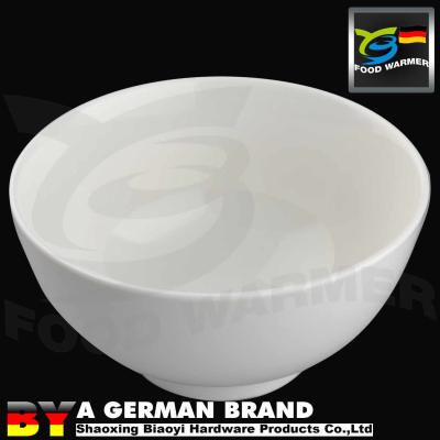 3,5 bacia redonda pequena da elevação de alta temperatura atearam fogo à porcelana branca feita