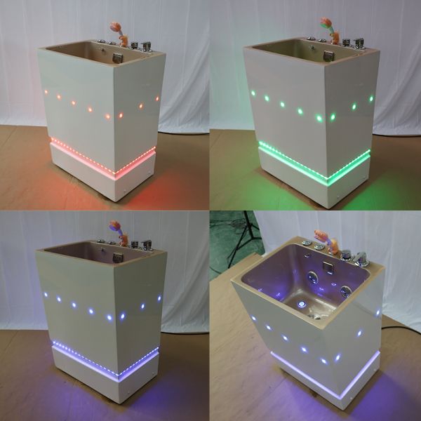 Tina de la preparación del animal doméstico de la bañera del BALNEARIO del animal doméstico de la desinfección del ozono con la luz de la burbuja