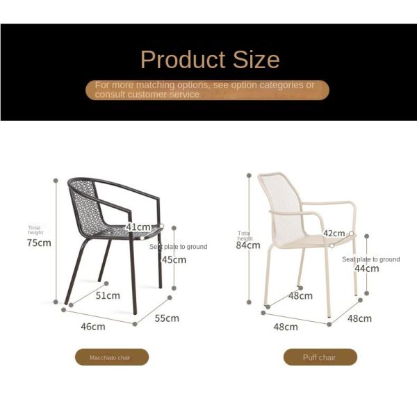 Stainless Steel Outdoor Metal Cafe Table And Chairs Set For Sun Protection