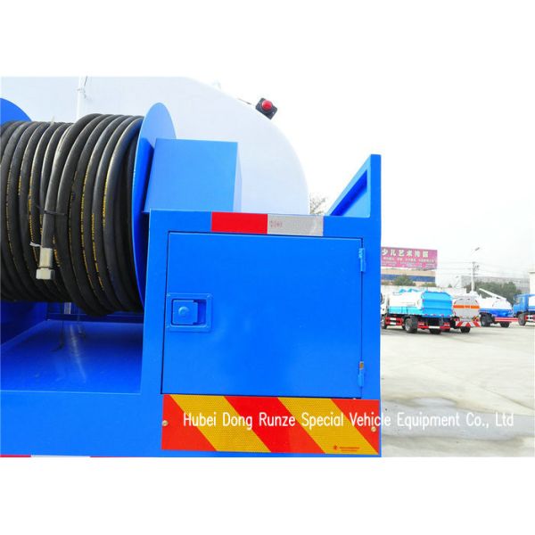 King Run High Pressure Sewer Jetter Truck For Sewer Drain Cleaning 4x2 / 4x4