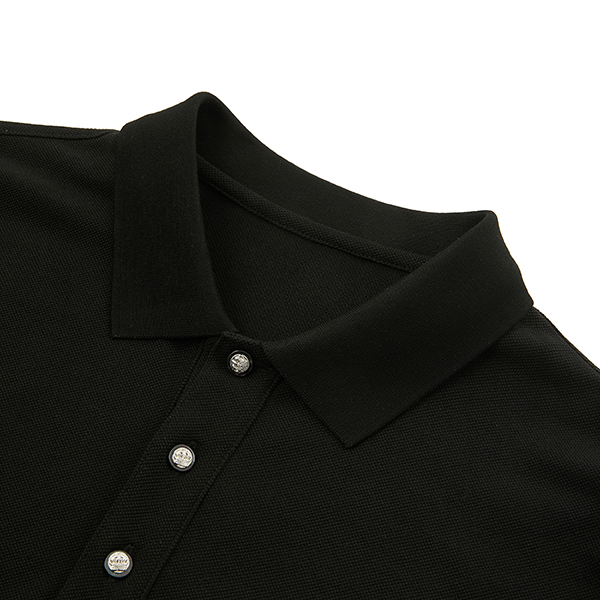 Настраиваемая спортивная рубашка для мужчин Белая/Черная рубашка для гольфа