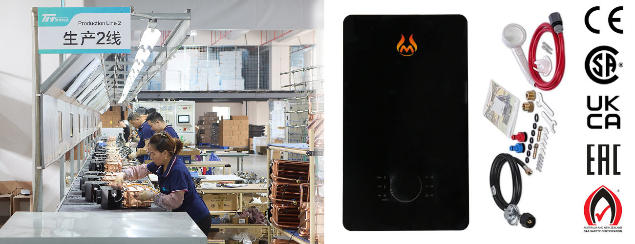 Premium 4.6GPM Forced Exhaust Gas Water Heater For Residential / Commercial