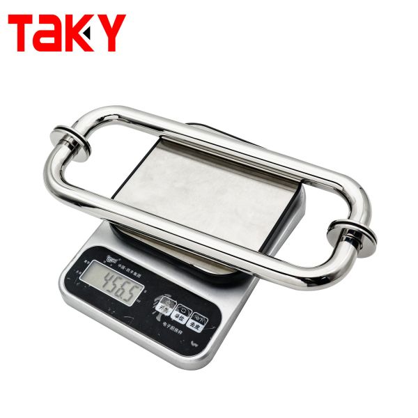 Stainless Steel C-shaped Mirror Surface Bathroom Shower Door Pull Handle Glass Door Tubular Handles