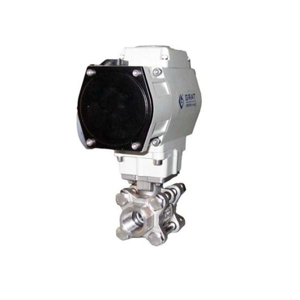 ISO Approved DN25 Electric Actuated Ball Valve 1 Inch Stainless Steel Ball Valve