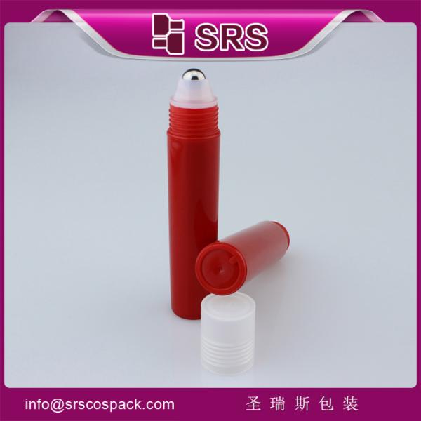 high quality and colorful steel roller ball plastic cap cosmetic bottle product
