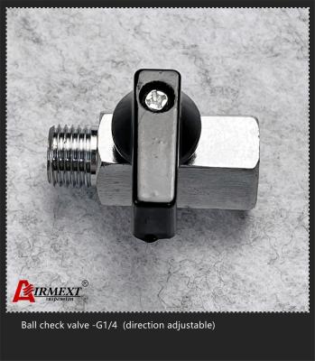 Válvula de verificação ajustável G1/4 da bola da segurança do sentido para o distribuidor da válvula de solenoide