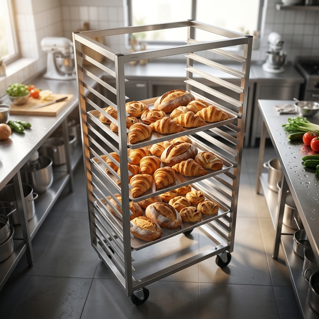 20 Layers Bakery Trolley With Trays For Drying Fruits Vegetables