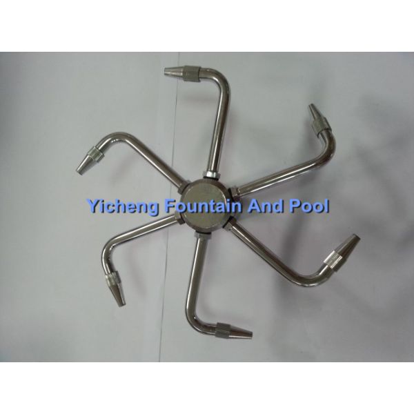 Pirouette Rotating Fountain Nozzle Heads , Garden Water Nozzle