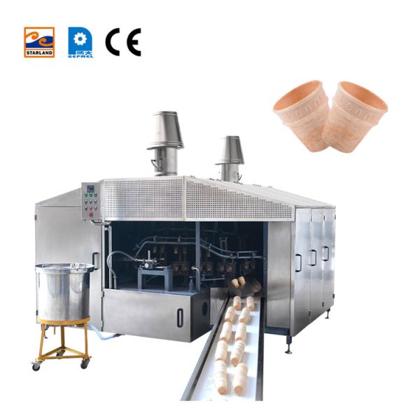 0.75kw Automatic Sugar Cone Baking Machine Ice Cream Wafer Cone Making Machine