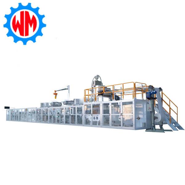 Womeng New Customization Baby Diaper Production Line 600-800 Pieces/Minute With CE