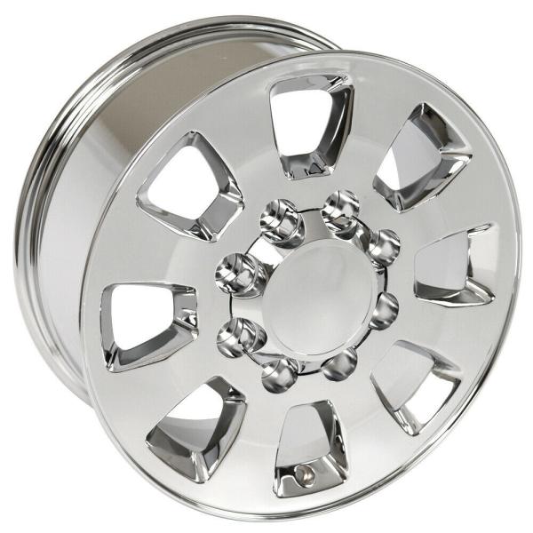 18 Rims Chevy Silverado HD 3500 8 Lug 8x6.5 Polished Wheels Rims 5501