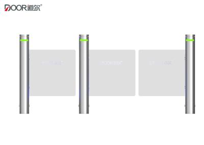 Porta de balanço de aço inoxidável escovada Turnstiler com prova infravermelha da oxidação do sensor