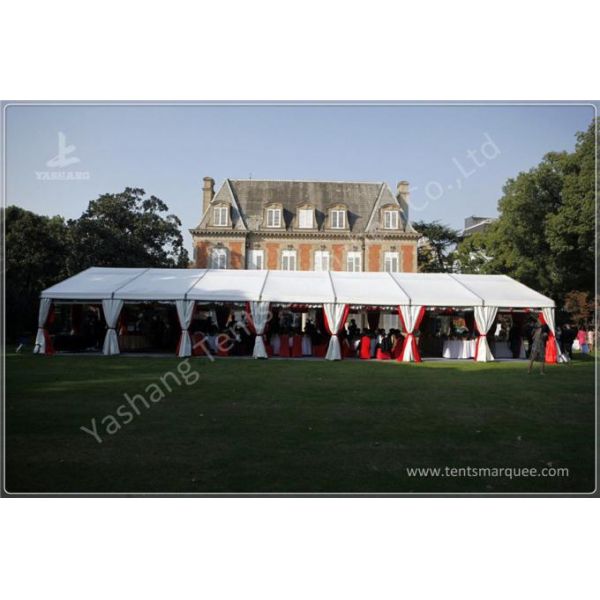 15x25M Clear Span Outdoor Party Tents , Metal Frame Rain Proof Tent For Outside Party