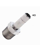 4mm - 16mm Brass One Touch Push-in Fitting Slot Type , Pneumatic Tube Fittings