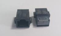 Connecteur femelle à angle droit de 8P8C RJ45 10/100 Base-T magnétique avec des tuyaux de G/Y LED