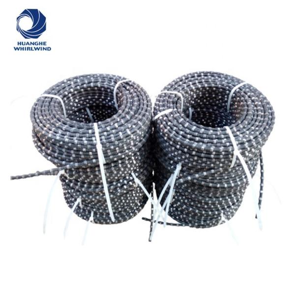 High Quality diamond wire saw cutting rope / steel wire saw rope cutting electroplated sintered beads for the wire saw machine