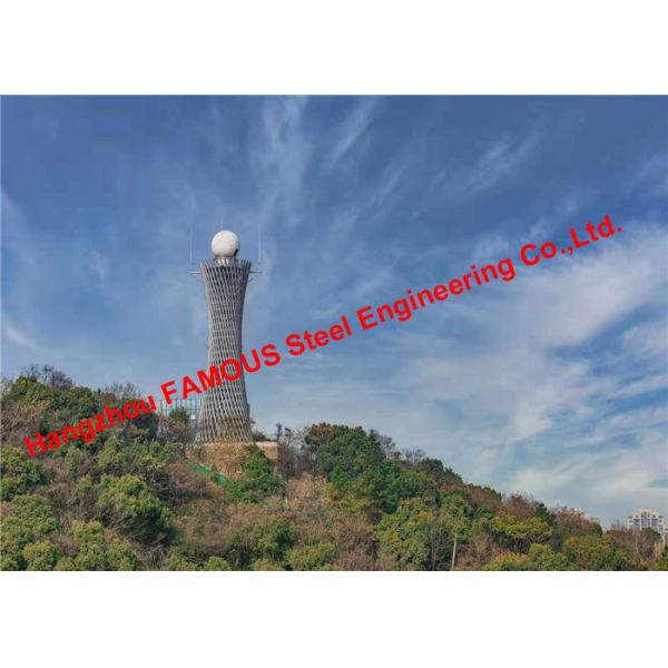 Customized High Precision Prefabricated Steel Structure Radar Weather Tower Fabrication