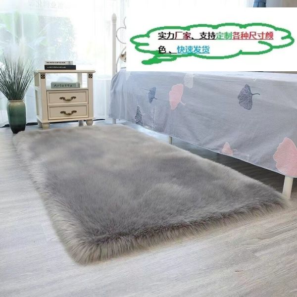 40*40cm Grey Sheepskin Car Seat Cushion With Custom Processing