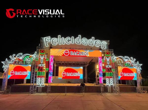 7680HZ ,Professional P2.97mm P3.91mm Outdoor Rental LED Display 500x1000mm 14kg For Stage Events