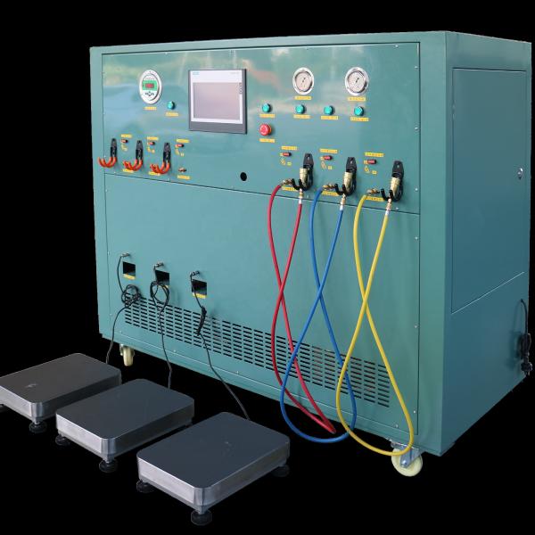 CM20a Sistema de enchimento de refrigerante r134a r410a Máquina de carregamento dividido de refrigerante Estação de carregamento de cilindros de refrigerante