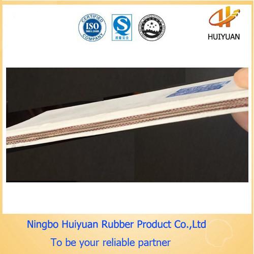 White Rubber Conveyor Belt for conveying sugar (food grade EP100-EP500)