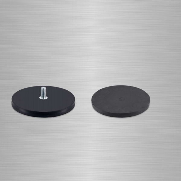 Customized Sizes NdFeB Magnet Rubber Coated Pot Magnet with Pulling Force ≤500LBS 226kg