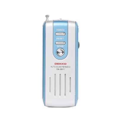 Plastic Portable FM Radio With Speaker 22mm Antenna Outdoor Portable Radio