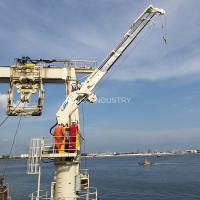 os guindastes telescópicos da plataforma do navio de 2.5t 22m crescem hidráulico com o IACS certificado