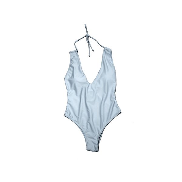 One Piece Swimsuit Women Push Up Swimwear Sets Deep V Bodysuit Cut