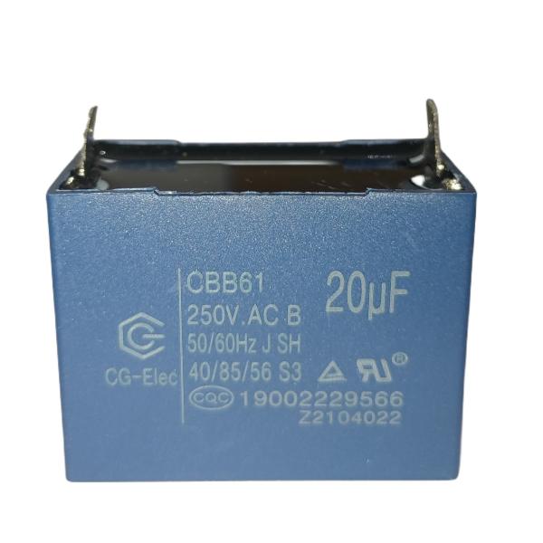 CBB61 Sh Ventilador Motor Condensador Ventilador de Mesa Condensador 250V 20UF S3 50 / 60HZ