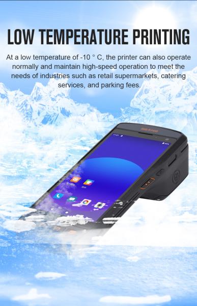 5.5 Touch Screen NFC Wifi 4G Android Smart PDA 58mm Thermal Label Printer Handheld POS Terminal