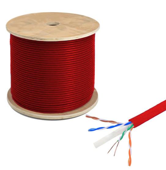 UL Solid Copper LSZH CAT6 UTP Cable Resistant Moisture 1000Mbps 250 MHz
