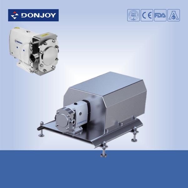 Vertical sanitary rotary lobe  Pump with 2Hopper connection for transfer cosmetic syrup pharmacy