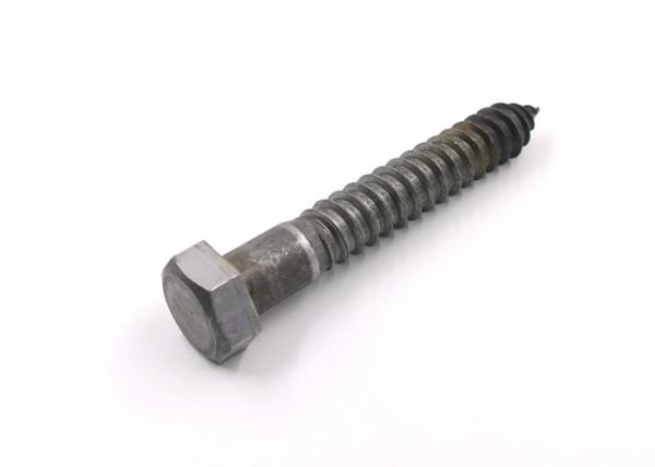 5 Inch Long Steel Wood Screws , Field Construction Structure Hex Lag Bolts