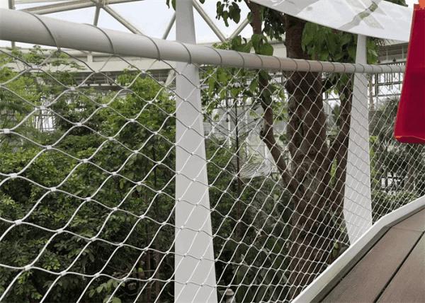 SUS304 Flexible Stainless Steel Cable Mesh Ultrasonic Bath Metal Mesh Deck Railing CE
