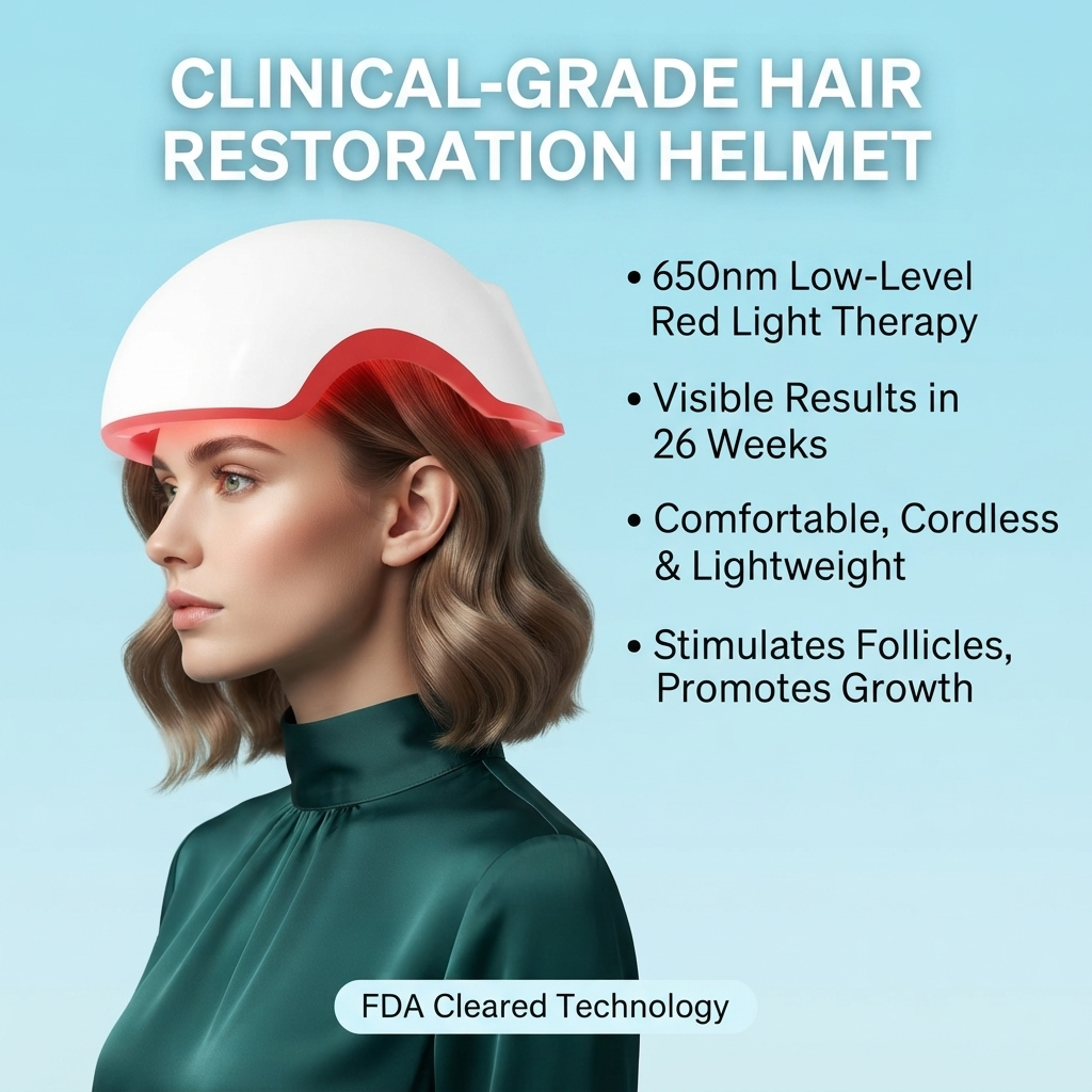 ZN-GM22 Professional 650nm Red Light Therapy Hair Growth Helmet & Scalp Rejuvenation Cap for Hair Loss Treatment