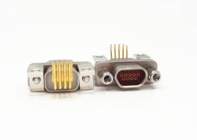 Conector de Pin do ângulo direito 9 do conector da série da liga de alumínio J30J área de seção do ² de 0,1 - de 0.15mm