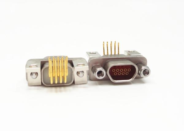 Conector de Pin do ângulo direito 9 do conector da série da liga de alumínio J30J área de seção do ² de 0,1 - de 0.15mm