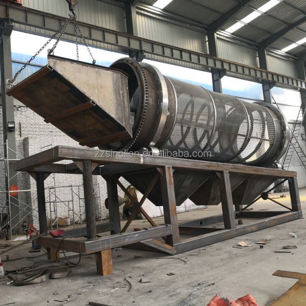 Stationary Trommel Screen Sieve for Different Models and 380V/415V/440V Voltage Options