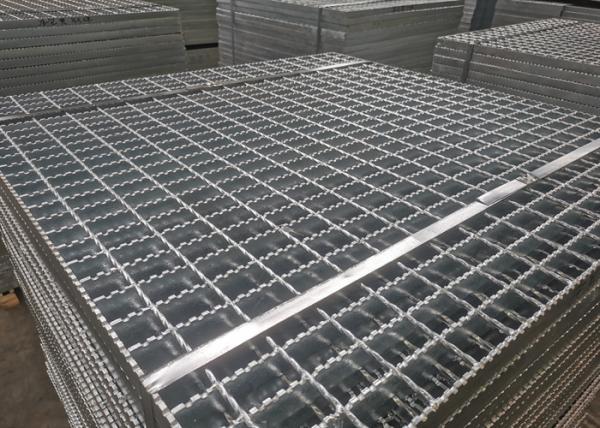 Hot Dip Galvanized Platform Steel Grating Q345 Anti Corrosive For Power Plant