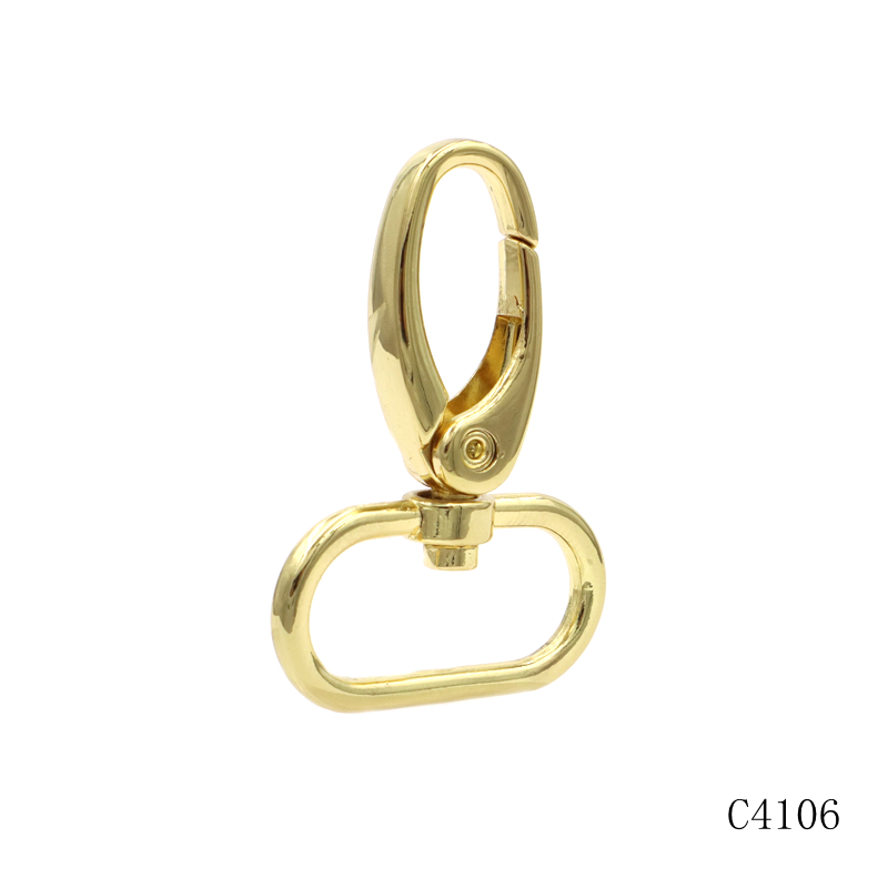 Bag Accessories Durable Metal Snap Hook 26mm Manufacturer Metal Carabiner Swivel Snap Hook Dog Clip
