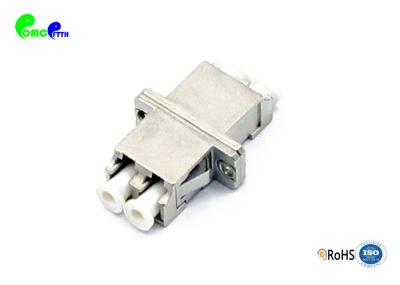 Adaptador da fibra ótica do metal do duplex da manutenção programada do LC com perda de inserção da flange baixa