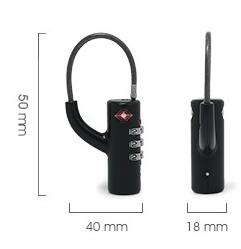 TSA 13219  Luggage  Combination  Lock  Zinc  Alloy   Combination Travel  Bag  Lock  63.8g